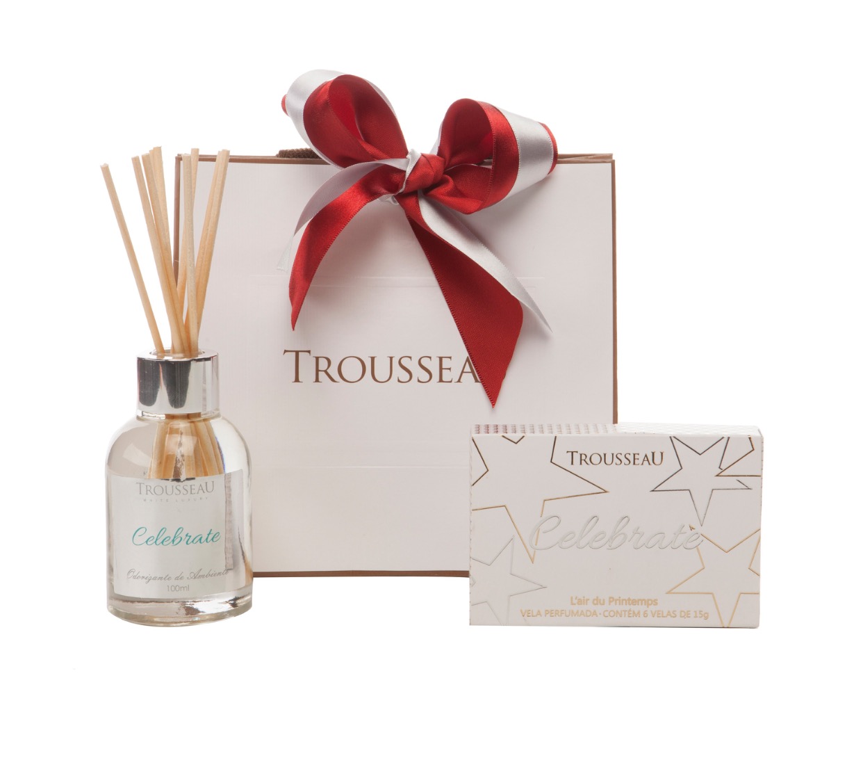 Kit Celebrate - Caixa com 6 velas + 1 Difusor aromatizador