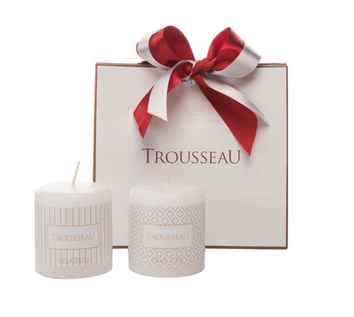 Kit 2 velas com estampa geométrica R$140,00